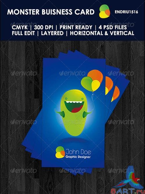 GraphicRiver Monster Buisness Card