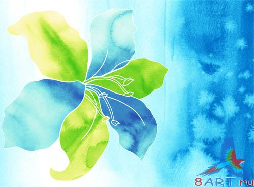 PSD - Colorful Flower Template