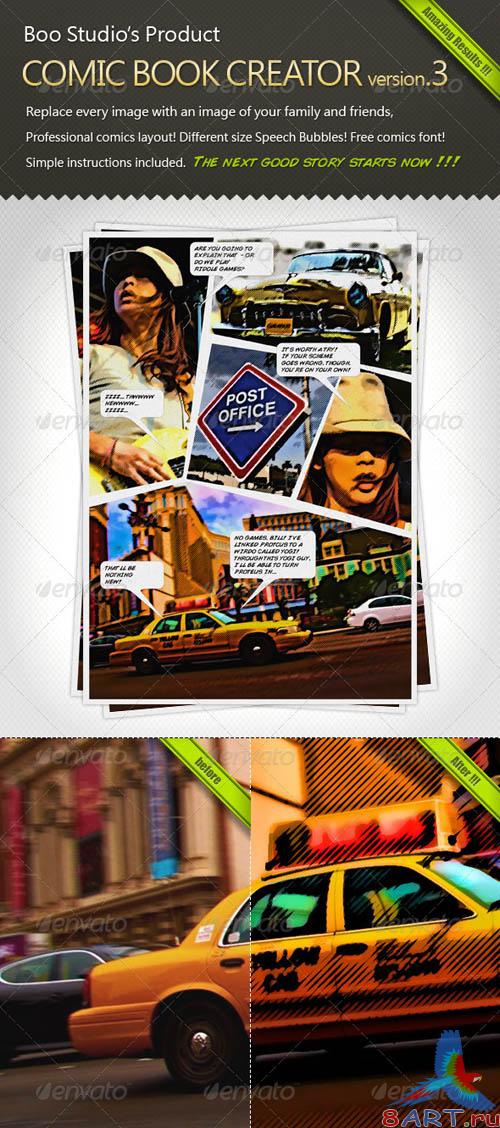 GraphicRiver Comic Book Creator v.3 GraphicRiver Comic Book Creator v.3