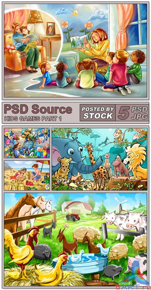 PSD Source - Kids Games 1 PSD Source - Kids Games 1