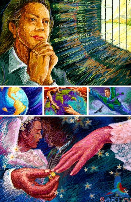 PSD Illustrations - Drawings briefly 7 PSD Illustrations - Drawings briefly 7