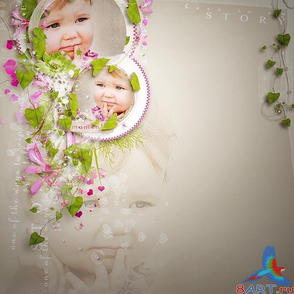Скрап-набор Pink spring Скрап-набор Pink spring