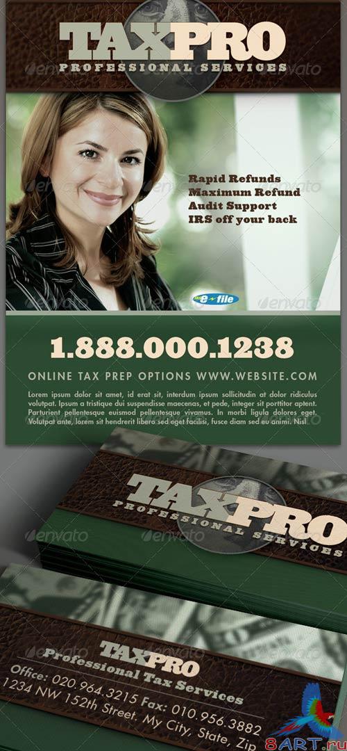 GraphicRiver Tax Pro Flyer and Business Card Template