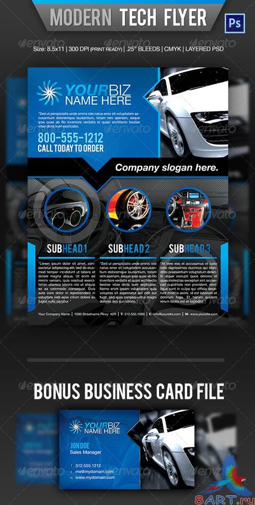 GraphicRiver Modern Tech Flyer