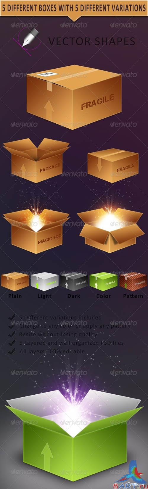 Vector Boxes - GraphicRiver