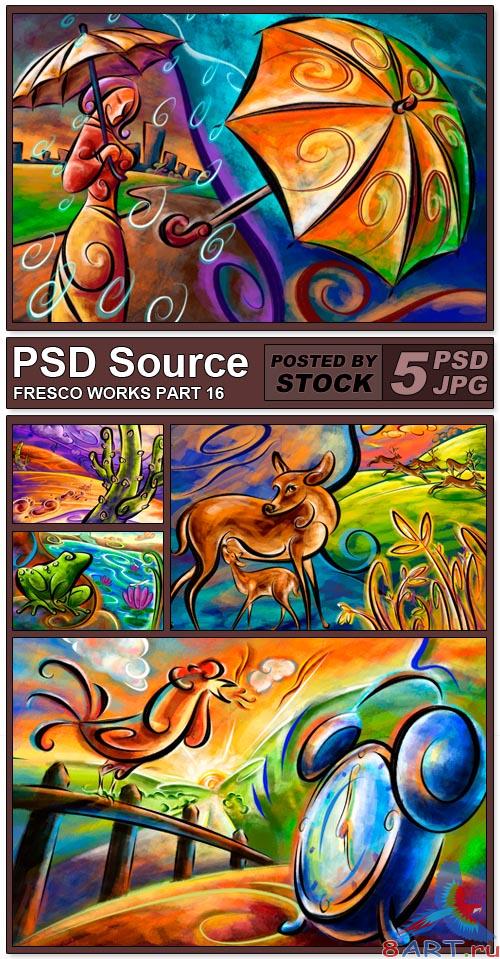 PSD Source - Fresco works 16 PSD Source - Fresco works 16