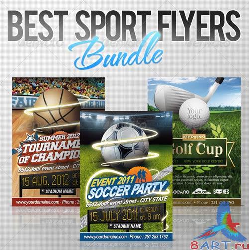 GraphicRiver Best Sport Flyers Bundle