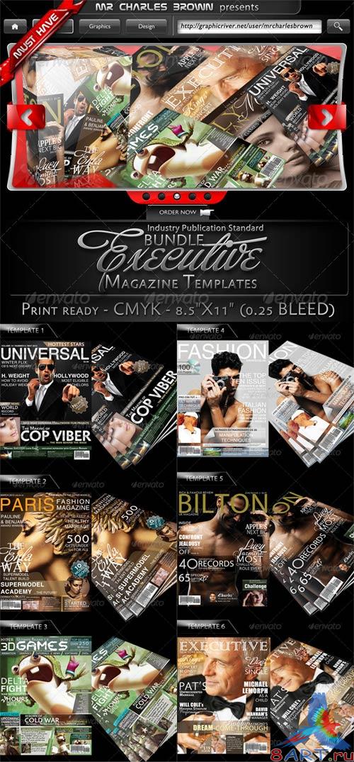 GraphicRiver Executive Magazine Cover Templates Bundle