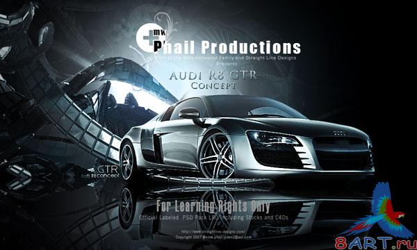 Audi R8 GTR -      Photoshop