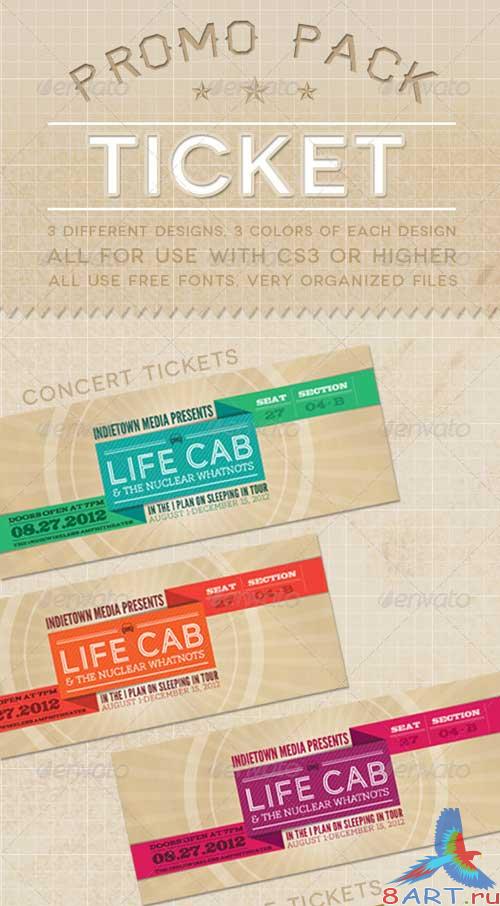 GraphicRiver Ticket Promo Pack GraphicRiver Ticket Promo Pack