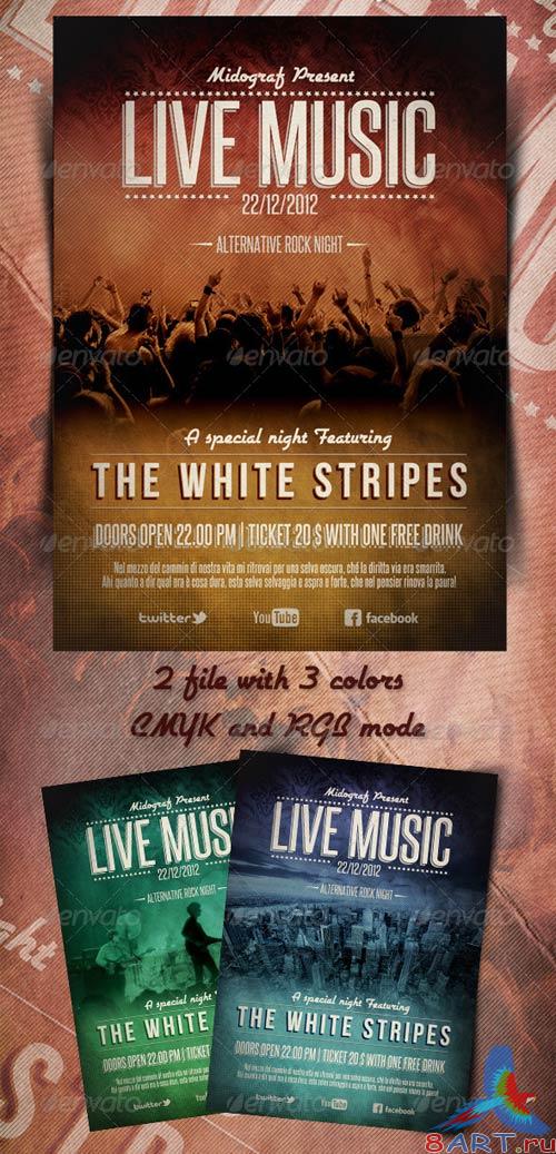 GraphicRiver Live Music Flyer