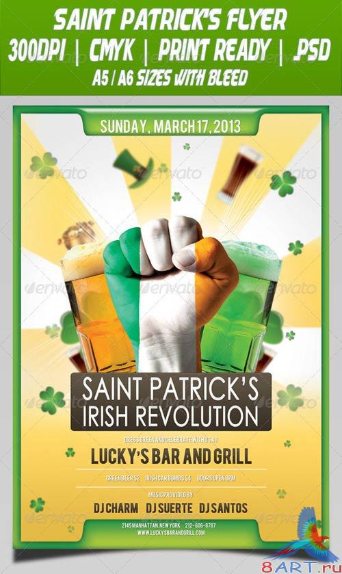 GraphicRiver Saint Patrick's Irish Revolution Flyer