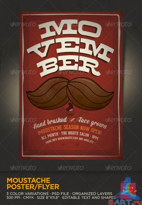 GraphicRiver MOUSTACHE Flyer/Poster