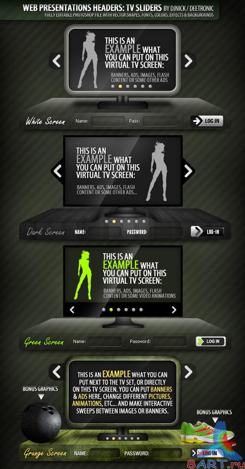 Web Elements: FREE TV Sliders Web Elements: FREE TV Sliders