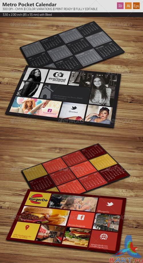 GraphicRiver Pocket Calendar 2013 - Metro Style