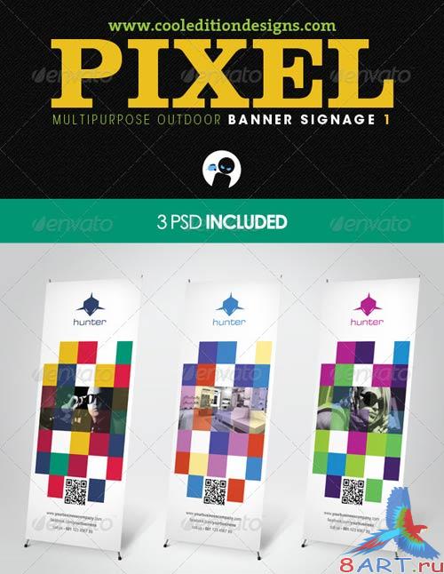 GraphicRiver Pixel - Multipurpose Outdoor Banner Signage 1