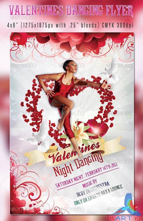 GraphicRiver Valentines Dancing Flyer Template