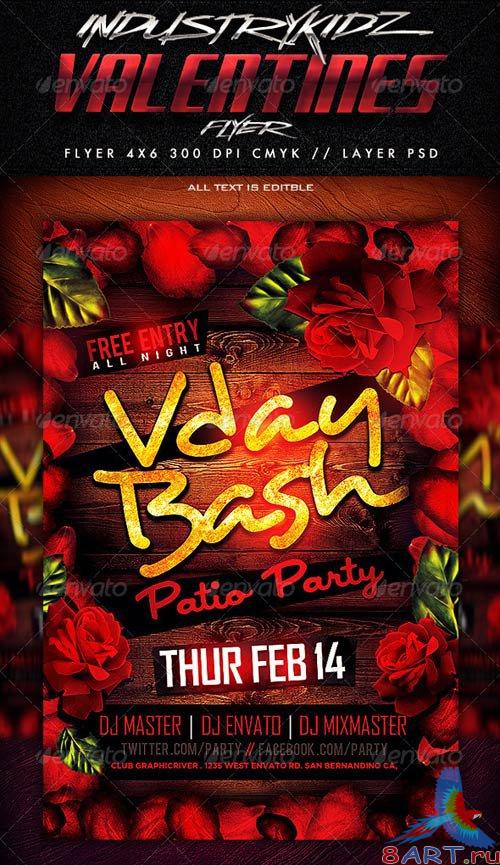 GraphicRiver Valentines Day Flyer Template 3738876