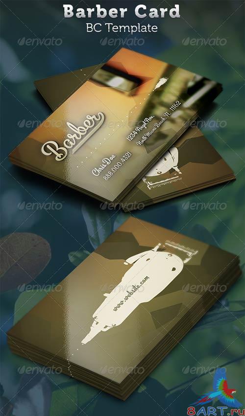 GraphicRiver Barber Business Card Template