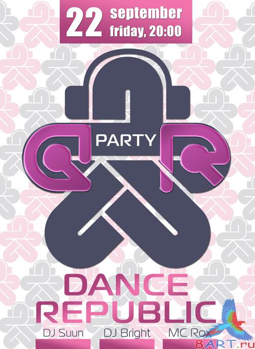 PSD poster - Dance Republic PSD poster - Dance Republic