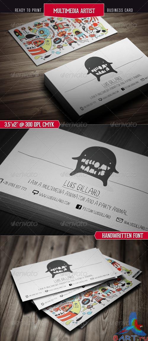 GraphicRiver Multimedia Artist Business Card