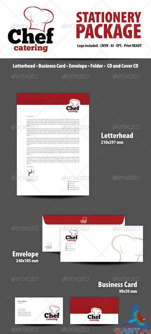 GraphicRiver Chef Catering Stationery Package