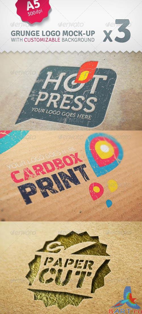 Cardboard Logo With Custom Backgrounds