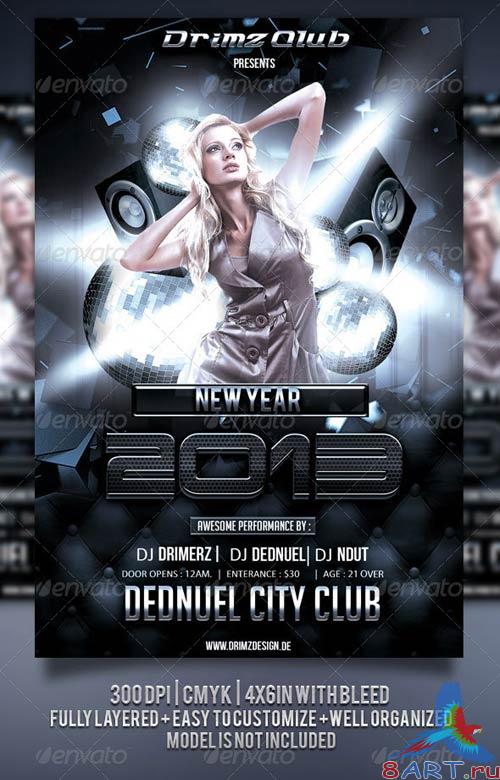 GraphicRiver Black Party Flyer