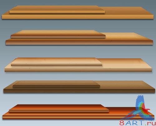 Deluxe Wooden Shelves Pack