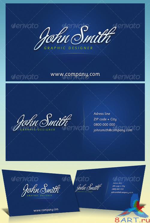 Blue business cards for graphic designers - GraphicRiver Blue business cards for graphic designers - GraphicRiver