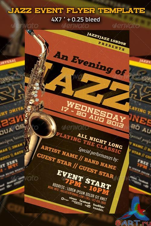 GraphicRiver Jazz Event Flyer Template