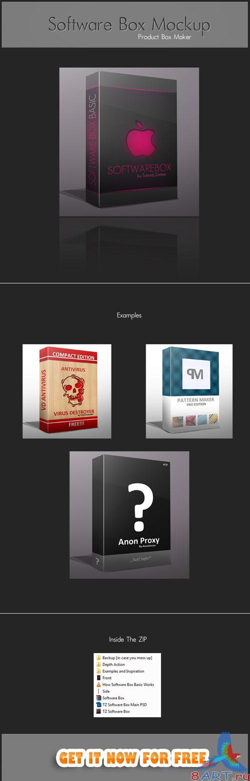 PSD Template - Software Box Mockup PSD Template - Software Box Mockup