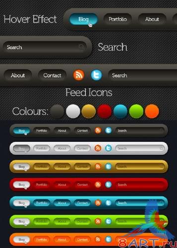 Main Menubar PSD