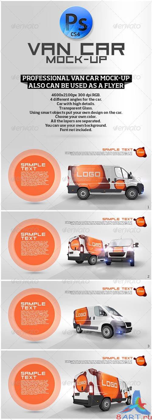 GraphicRiver Van Car Mock-Up