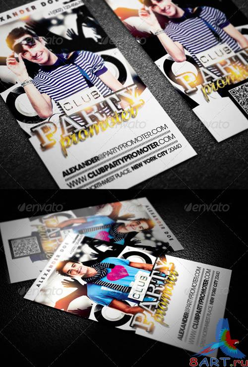 GraphicRiver Club Party Promoter Business Card GraphicRiver Club Party Promoter Business Card
