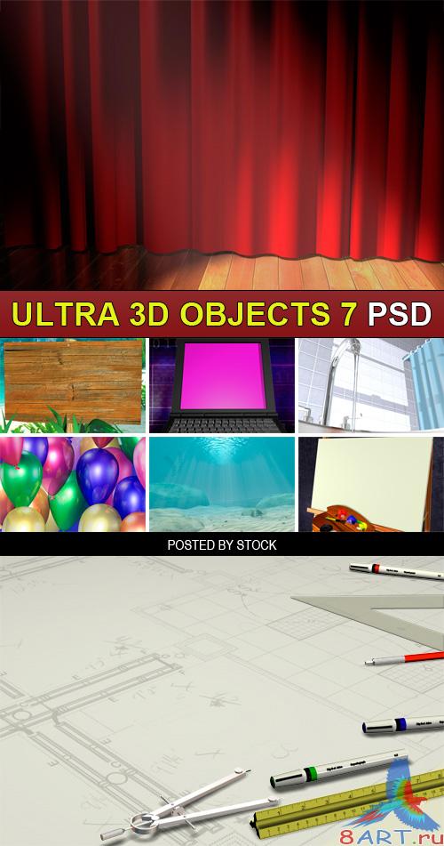 PSD Source - Ultra 3d objects 7 PSD Source - Ultra 3d objects 7