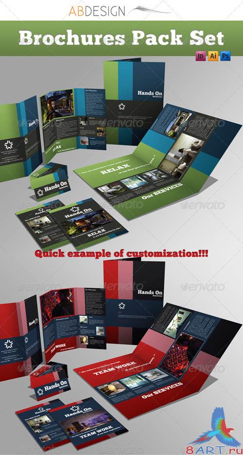GraphicRiver - Brochures Pack Set A4 + Trifold + Business Card 267130 GraphicRiver - Brochures Pack Set A4 + Trifold + Business Card 267130