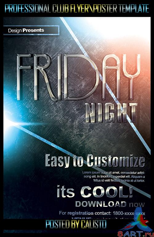 Friday Night Flyer/Poster Template Friday Night Flyer/Poster Template