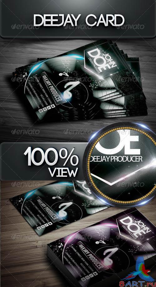 GraphicRiver Deejay Card