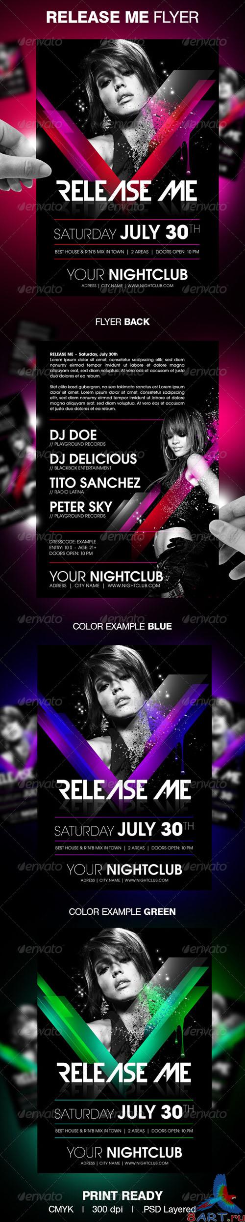 GraphicRiver - Release Me party flyer GraphicRiver - Release Me party flyer