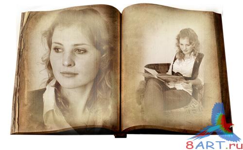 PSD - Old Photo Book