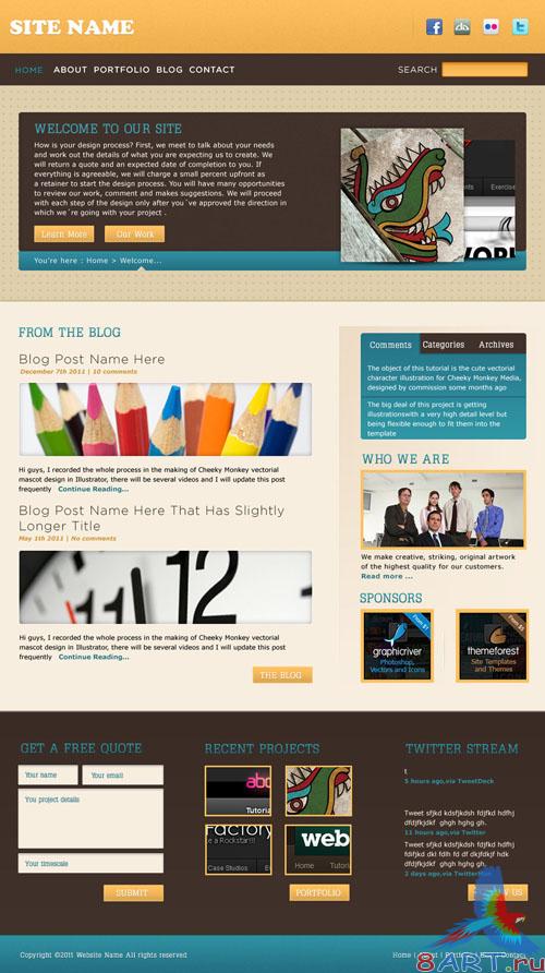 Website PSD Template