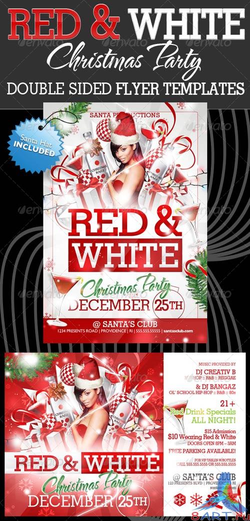 Graphicriver White and Red Christmas Party Flyer Templates