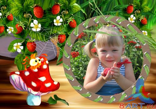 PSD Frame - Berries