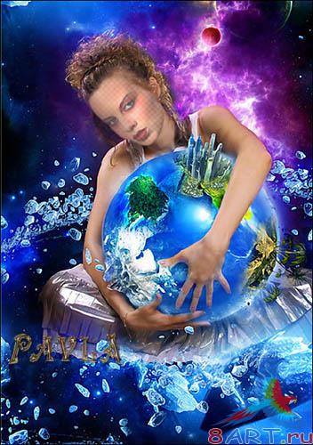 Шаблон в пользу кого Photoshop - Повелительница стихий Шаблон в пользу кого Photoshop - Повелительница стихий