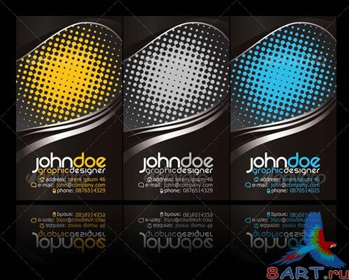 GraphicRiver Black modern business card