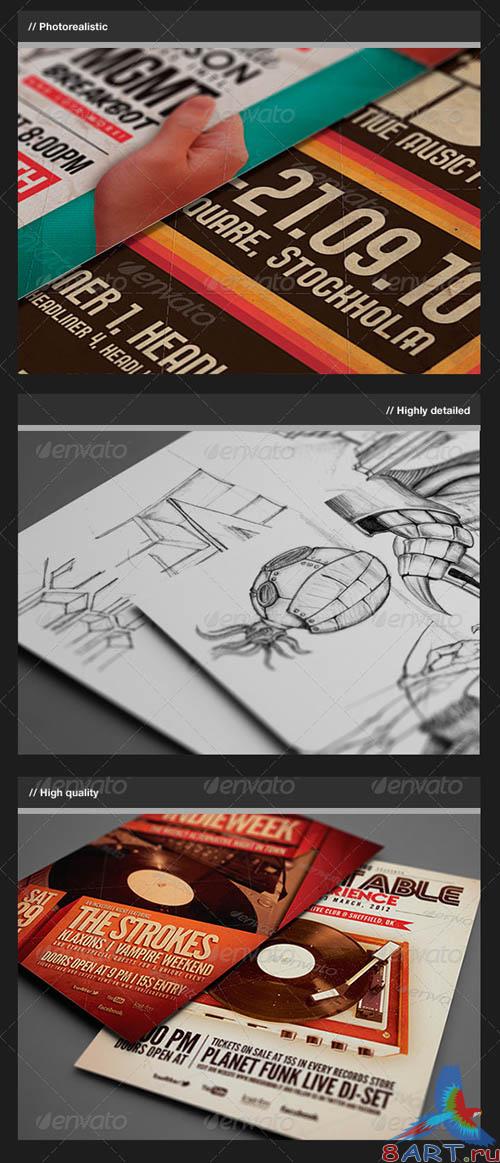 GraphicRiver Flyer / Logo / Close-Up Mock-Up GraphicRiver Flyer / Logo / Close-Up Mock-Up