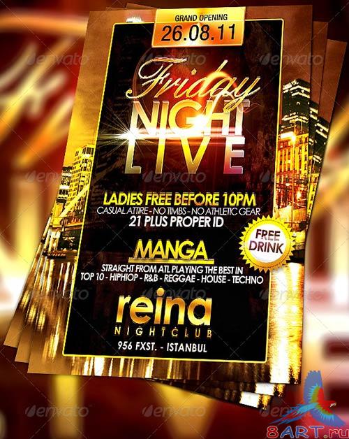 GraphicRiver Nightclub Flyer