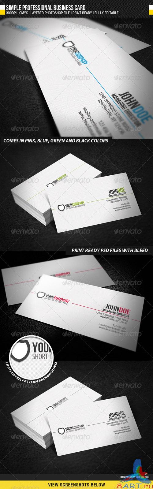 GraphicRiver Simple Professional Business Card - REUPLOAD