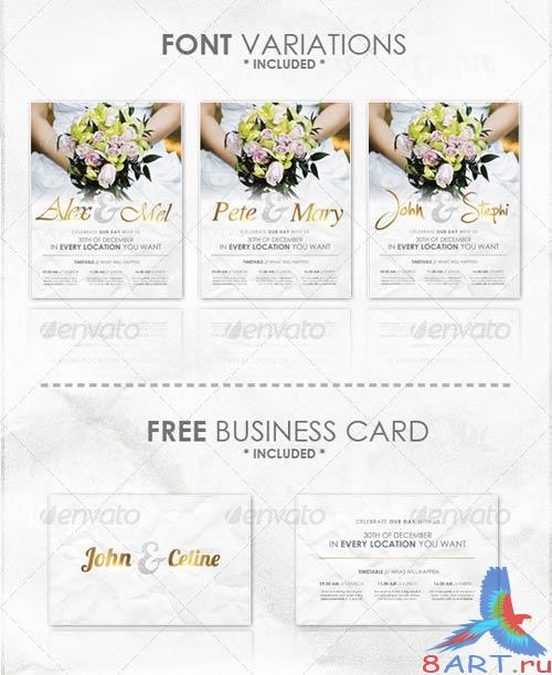 GraphicRiver Wedding - Flyer Template